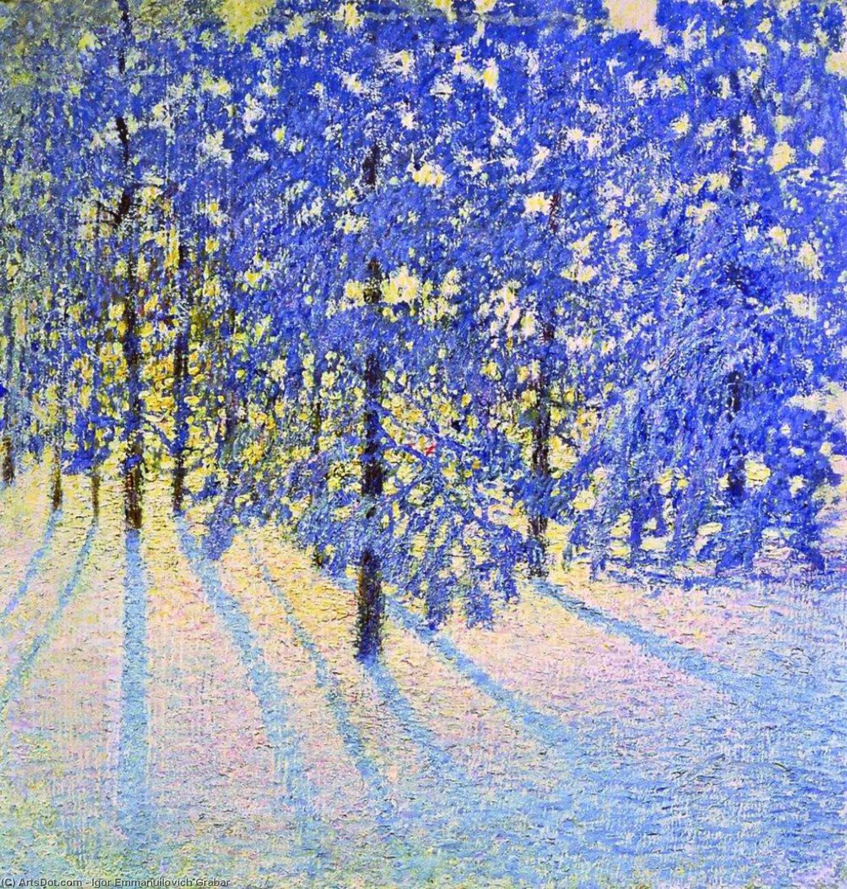 Wikioo.org - The Encyclopedia of Fine Arts - Painting, Artwork by Igor Emmanuilovich Grabar - Winter Morning