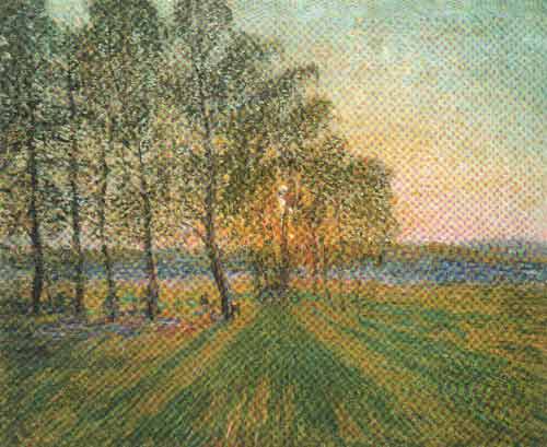 WikiOO.org - Enciclopedia of Fine Arts - Pictura, lucrări de artă Igor Emmanuilovich Grabar - Sunset