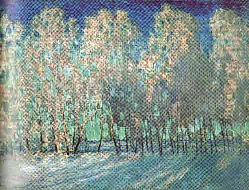 WikiOO.org - Encyclopedia of Fine Arts - Lukisan, Artwork Igor Emmanuilovich Grabar - The Frost