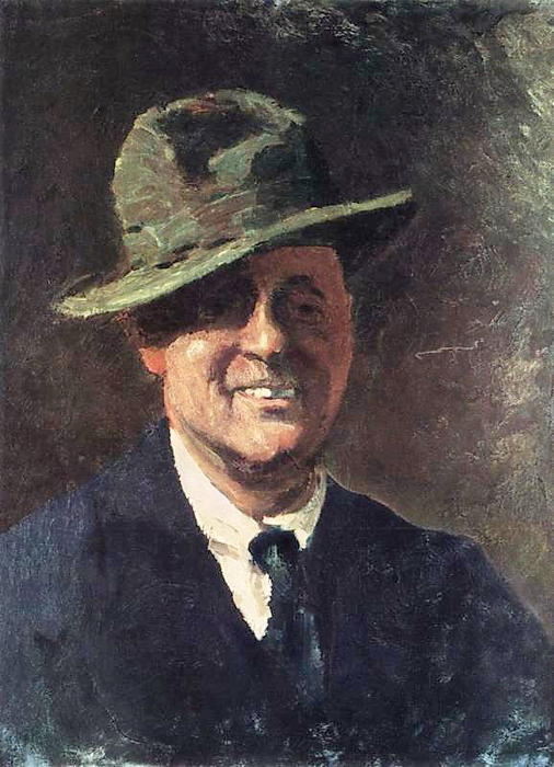 Wikioo.org - The Encyclopedia of Fine Arts - Painting, Artwork by Igor Emmanuilovich Grabar - Self-Portrait in a Hat