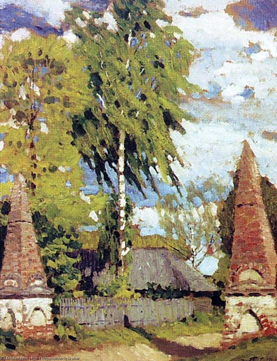 Wikioo.org - The Encyclopedia of Fine Arts - Painting, Artwork by Igor Emmanuilovich Grabar - The entrance to the Estate