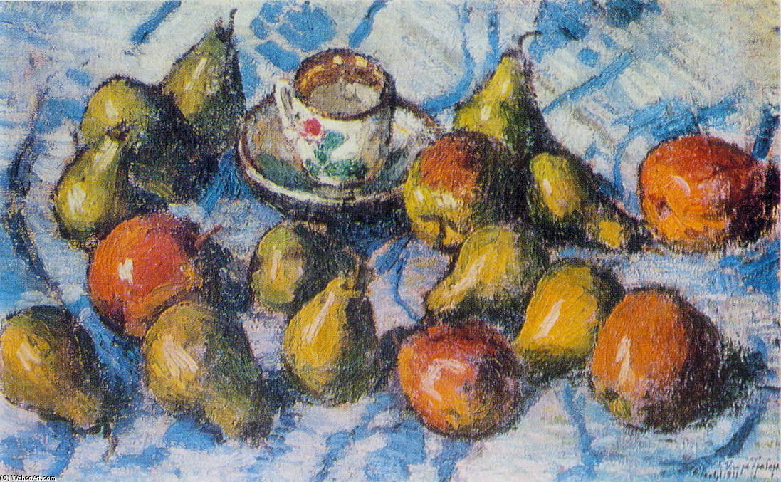 Wikioo.org – La Enciclopedia de las Bellas Artes - Pintura, Obras de arte de Igor Emmanuilovich Grabar - manzanas y peras