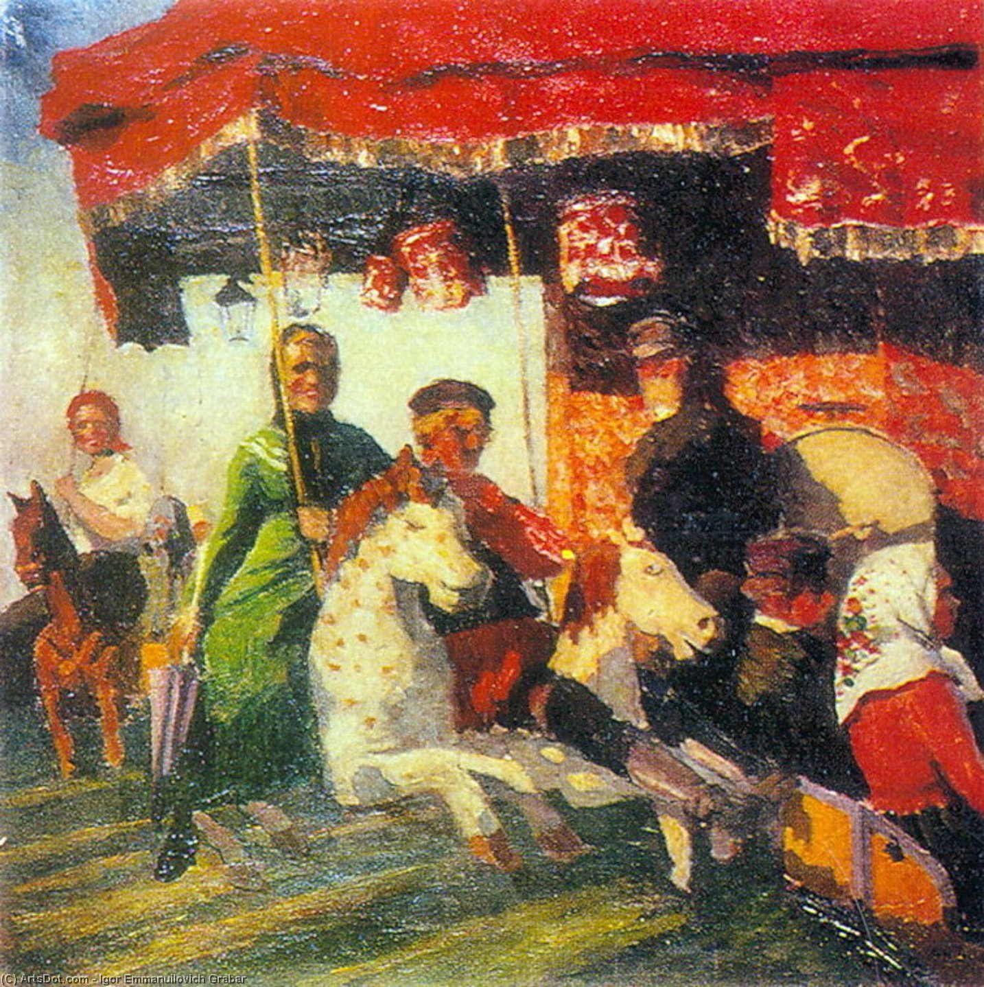 Wikioo.org – L'Encyclopédie des Beaux Arts - Peinture, Oeuvre de Igor Emmanuilovich Grabar - carrousel