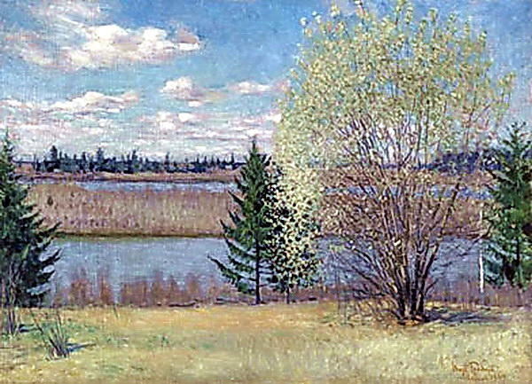 Wikioo.org - The Encyclopedia of Fine Arts - Painting, Artwork by Igor Emmanuilovich Grabar - Spring Landscape