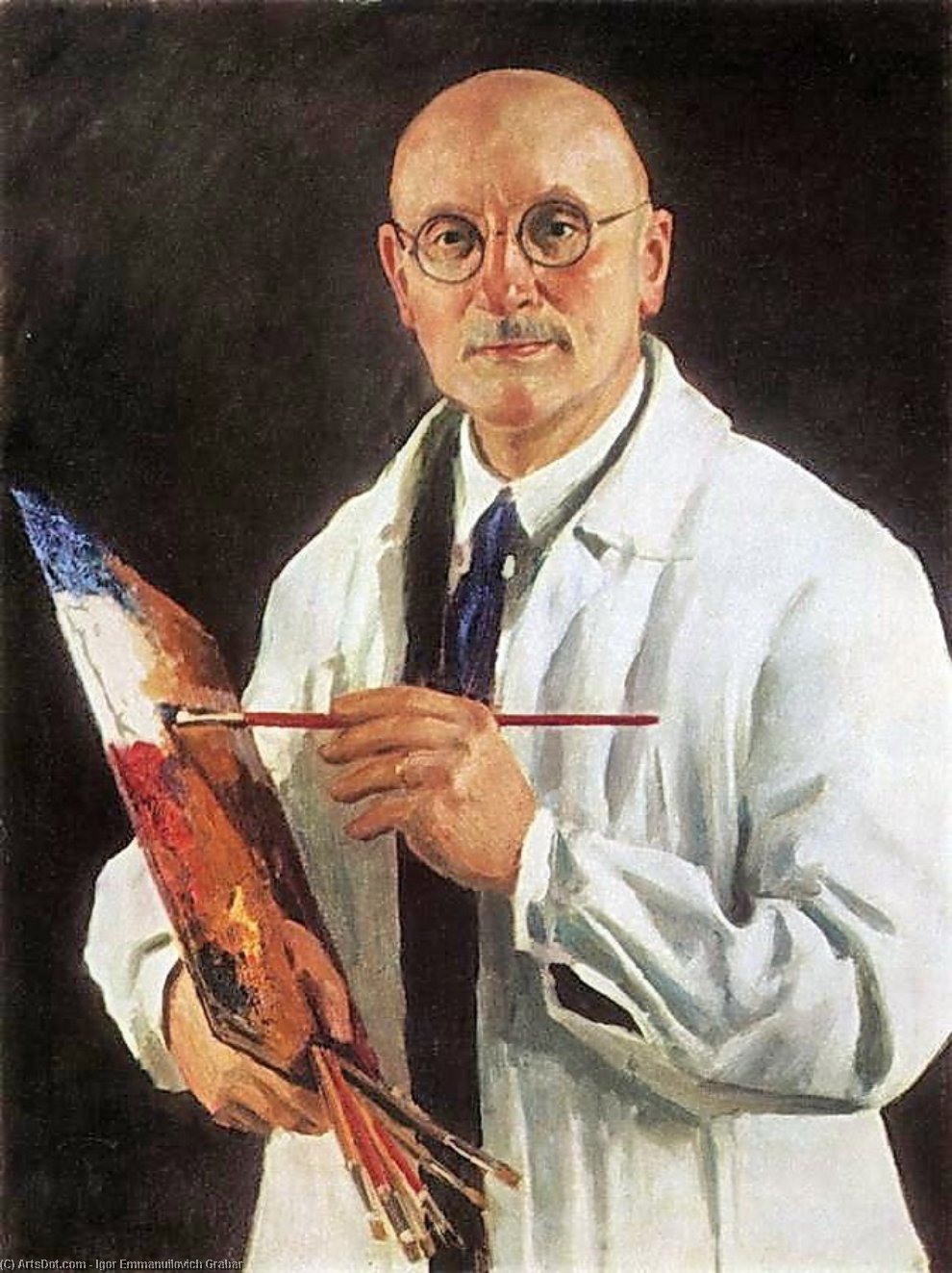 Wikioo.org - The Encyclopedia of Fine Arts - Painting, Artwork by Igor Emmanuilovich Grabar - Self-Portrait with Palette