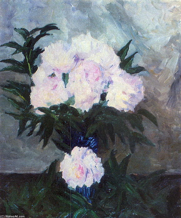 WikiOO.org - Encyclopedia of Fine Arts - Maľba, Artwork Igor Emmanuilovich Grabar - Peonies