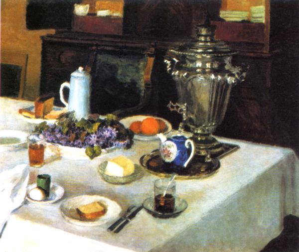 Wikioo.org - The Encyclopedia of Fine Arts - Painting, Artwork by Igor Emmanuilovich Grabar - Morning Tea