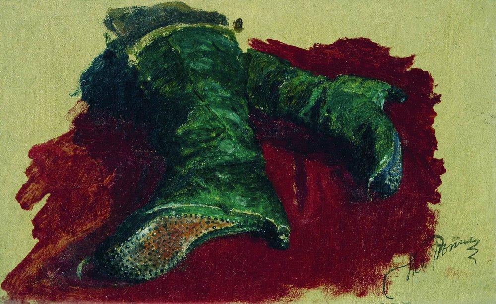 Wikioo.org - The Encyclopedia of Fine Arts - Painting, Artwork by Ilya Yefimovich Repin - Boots of the prince