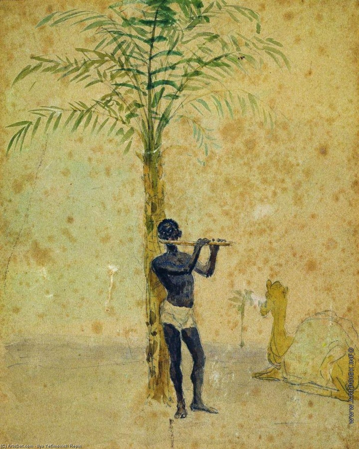 Wikioo.org – La Enciclopedia de las Bellas Artes - Pintura, Obras de arte de Ilya Yefimovich Repin - Motiff africana