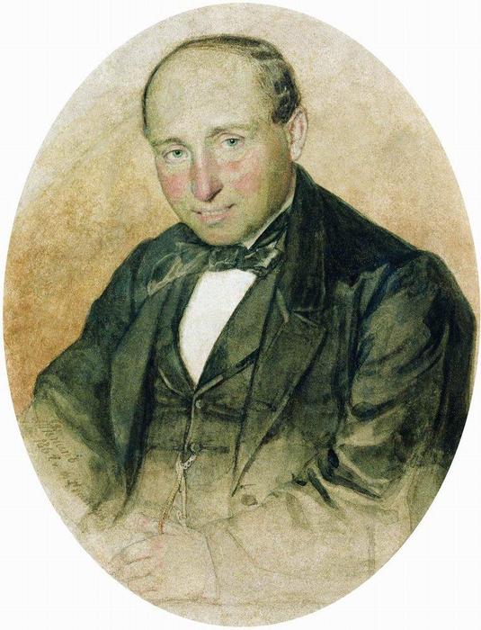 Wikoo.org - موسوعة الفنون الجميلة - اللوحة، العمل الفني Ilya Yefimovich Repin - Portrait of Dr. G. Kostrov