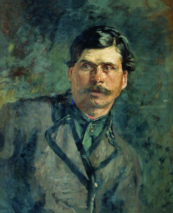 WikiOO.org - دایره المعارف هنرهای زیبا - نقاشی، آثار هنری Ilya Yefimovich Repin - A soldier