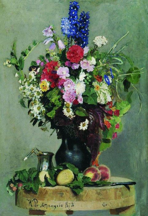 Wikioo.org - The Encyclopedia of Fine Arts - Painting, Artwork by Ilya Yefimovich Repin - A bouquet of flowers