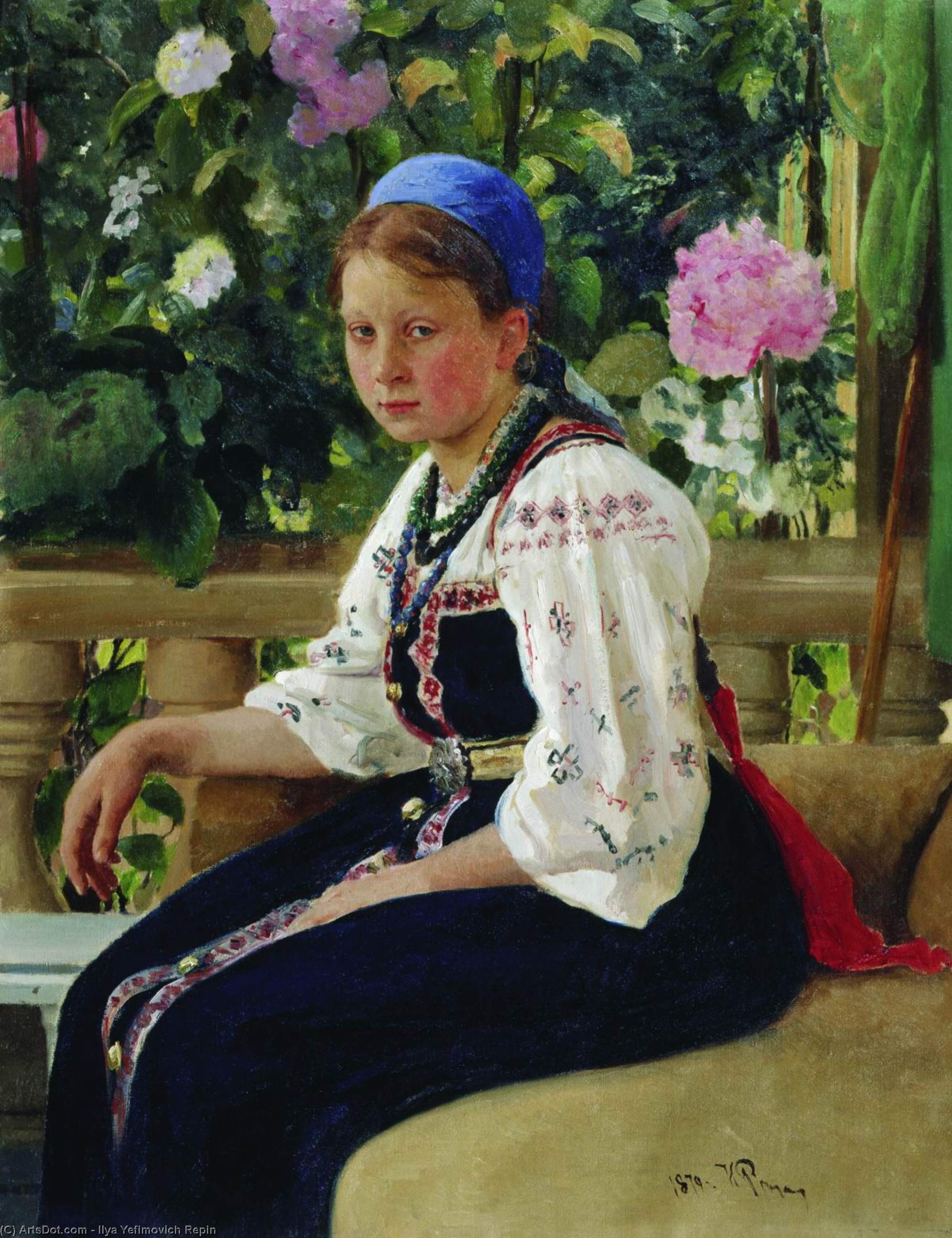 Wikioo.org – La Enciclopedia de las Bellas Artes - Pintura, Obras de arte de Ilya Yefimovich Repin - retrato de s . F . Mamontova