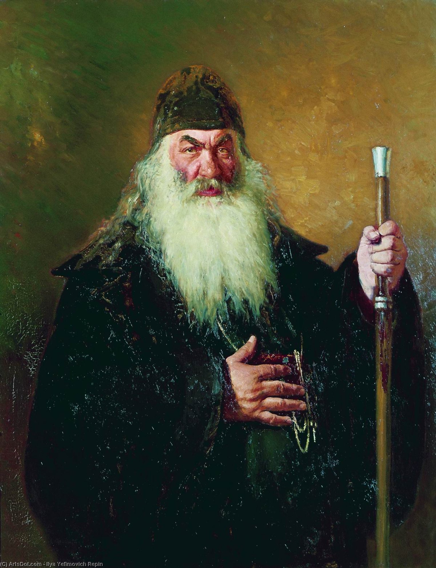 Wikioo.org - The Encyclopedia of Fine Arts - Painting, Artwork by Ilya Yefimovich Repin - Portrait of the Surgeon Nikolay Pirogov