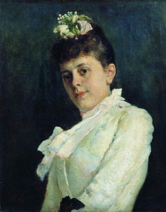 Wikioo.org - The Encyclopedia of Fine Arts - Painting, Artwork by Ilya Yefimovich Repin - Portrait of a Woman