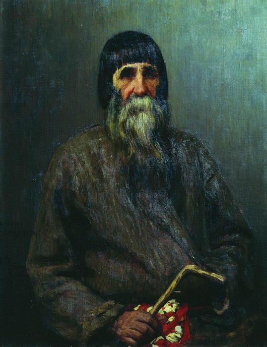 WikiOO.org - 百科事典 - 絵画、アートワーク Ilya Yefimovich Repin - の肖像画 農民