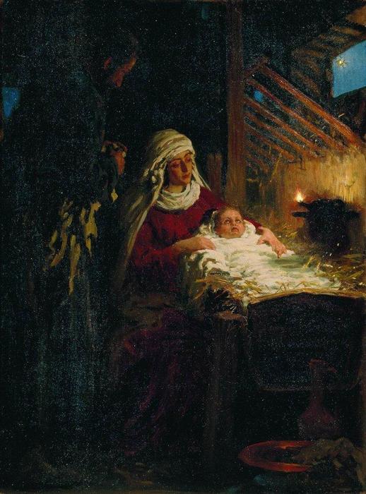 Wikioo.org - Encyklopedia Sztuk Pięknych - Malarstwo, Grafika Ilya Yefimovich Repin - Nativity