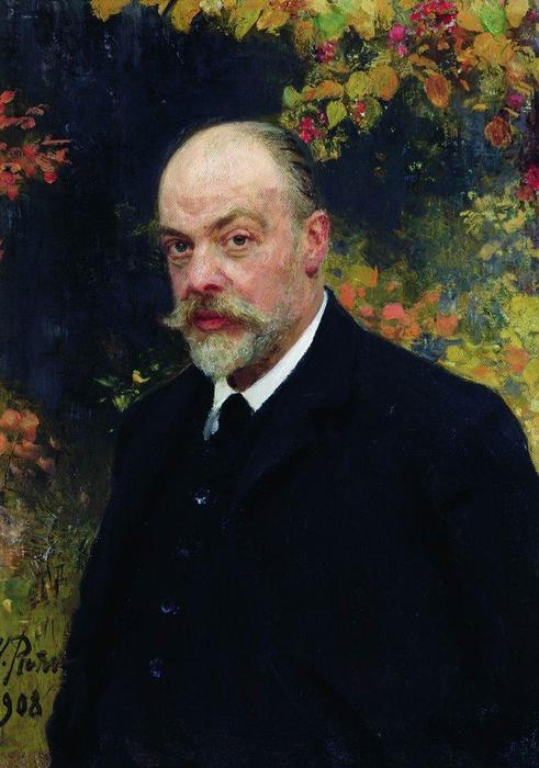 WikiOO.org - Encyclopedia of Fine Arts - Maalaus, taideteos Ilya Yefimovich Repin - Portrait of Kryuchkov