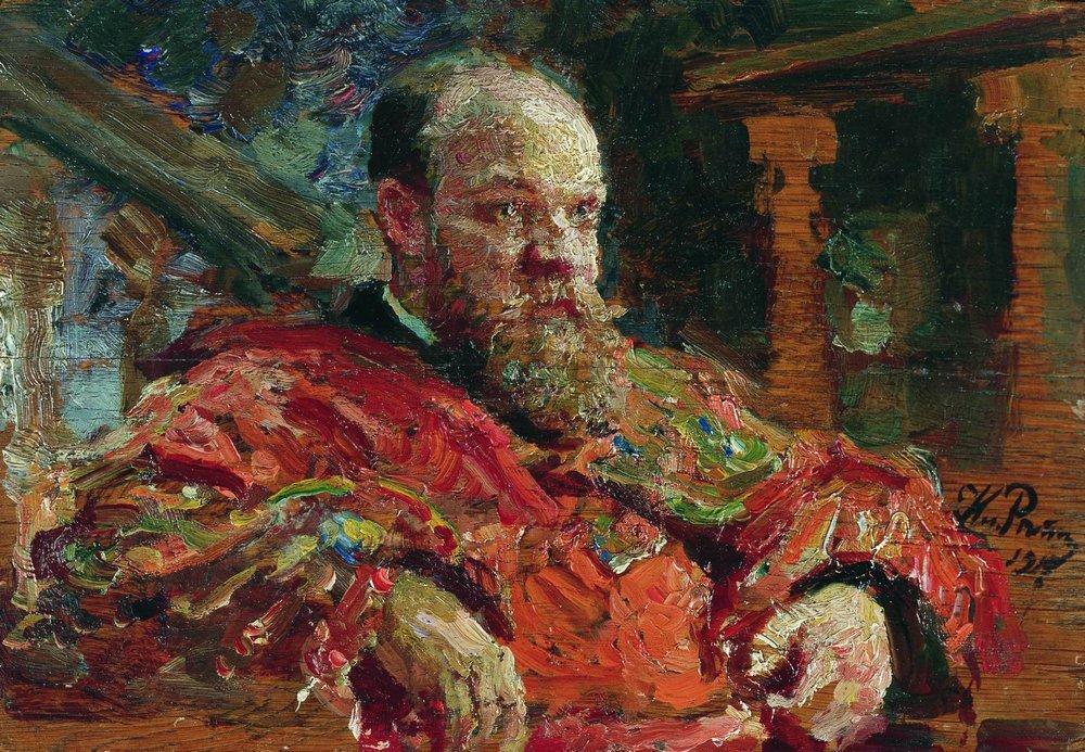 WikiOO.org - Encyclopedia of Fine Arts - Maalaus, taideteos Ilya Yefimovich Repin - Portrait of N.V. Delyarov