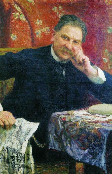 Wikioo.org - The Encyclopedia of Fine Arts - Painting, Artwork by Ilya Yefimovich Repin - Portrait of J.M. Vengerov