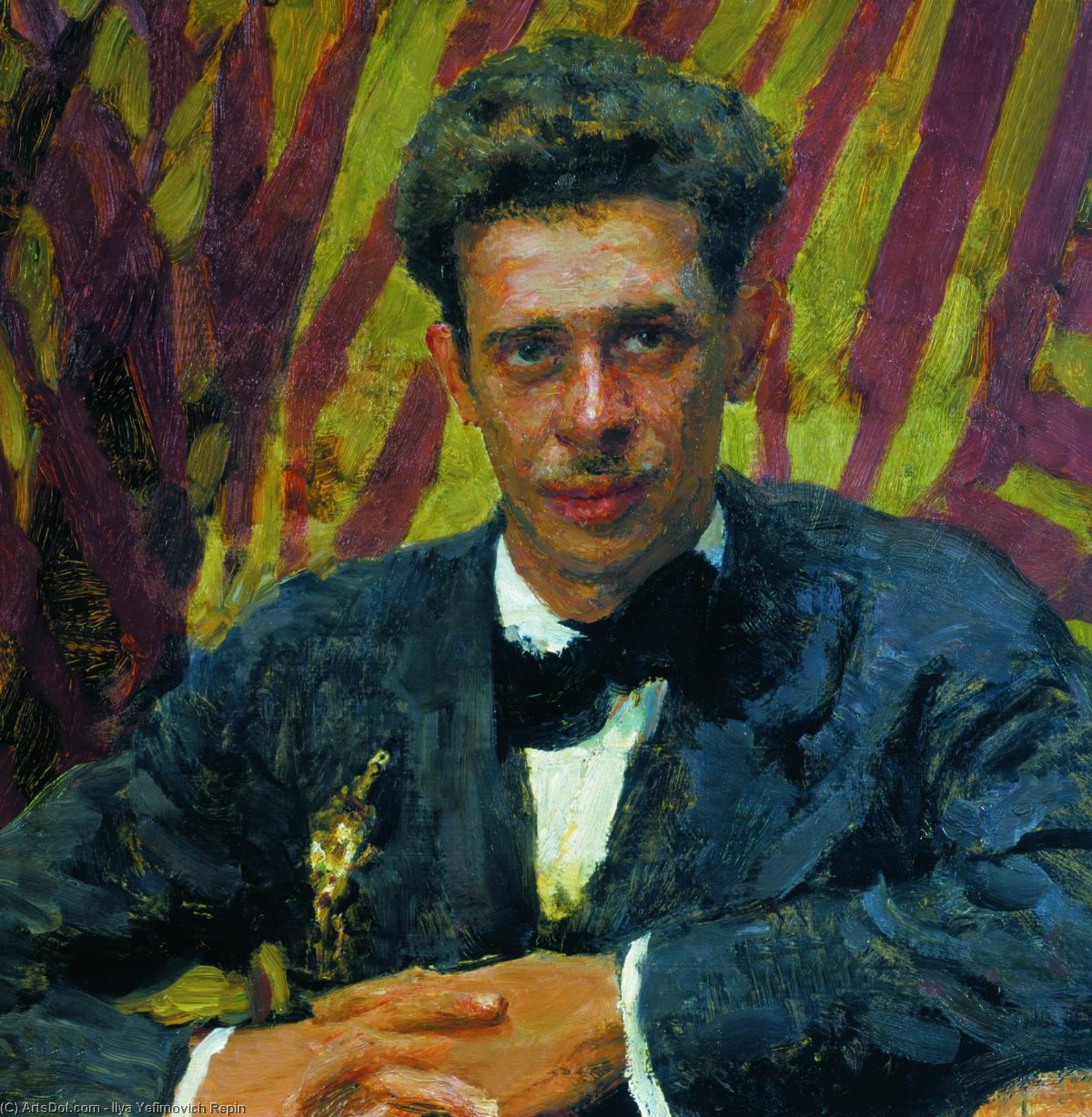 Wikioo.org - The Encyclopedia of Fine Arts - Painting, Artwork by Ilya Yefimovich Repin - Portrait of Nikolai Remizov