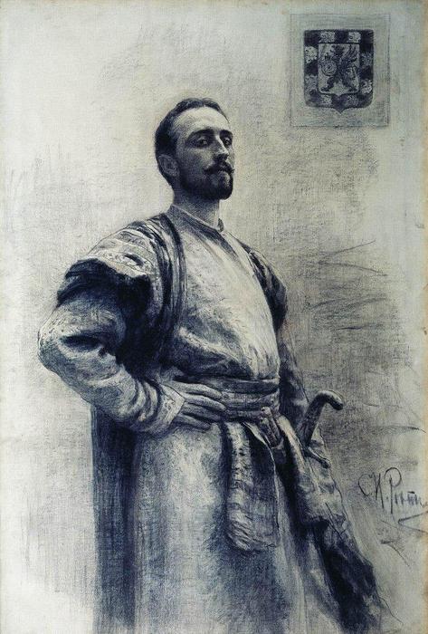 Wikioo.org - The Encyclopedia of Fine Arts - Painting, Artwork by Ilya Yefimovich Repin - Portrait of Romanov