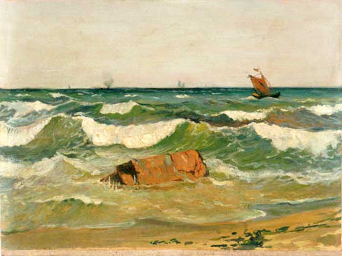 Wikioo.org - The Encyclopedia of Fine Arts - Painting, Artwork by Ioannis Altamouras - Coast with Waves