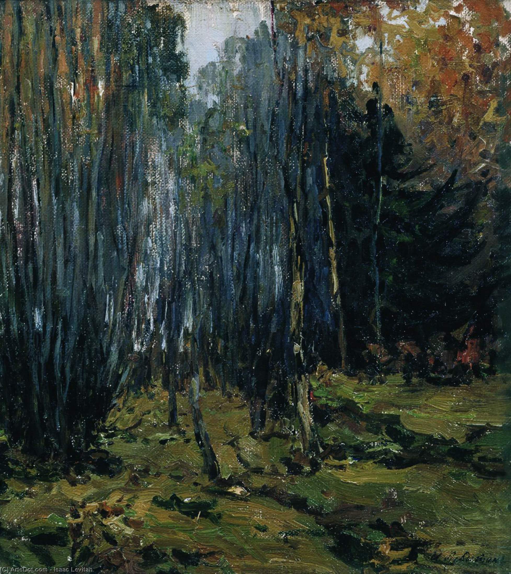 Wikioo.org - The Encyclopedia of Fine Arts - Painting, Artwork by Isaak Ilyich Levitan - Autumn forest