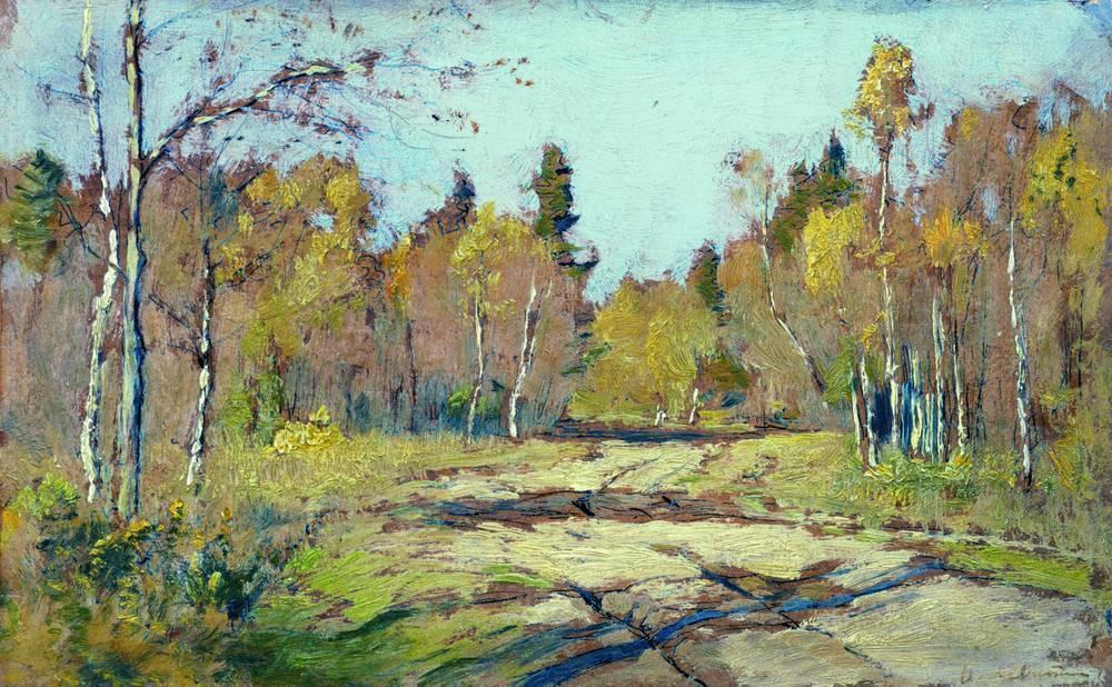 WikiOO.org - Encyclopedia of Fine Arts - Målning, konstverk Isaak Ilyich Levitan - Sunny autumn day