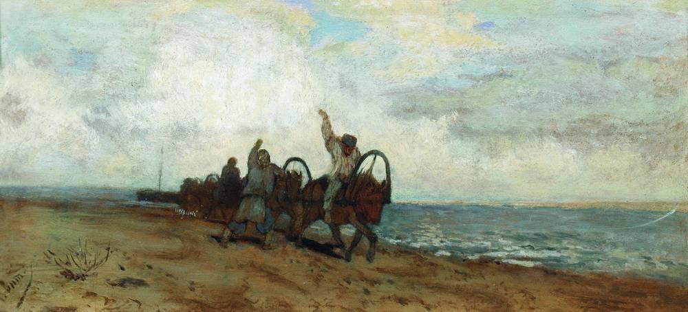 Wikioo.org - The Encyclopedia of Fine Arts - Painting, Artwork by Isaak Ilyich Levitan - Boatmen