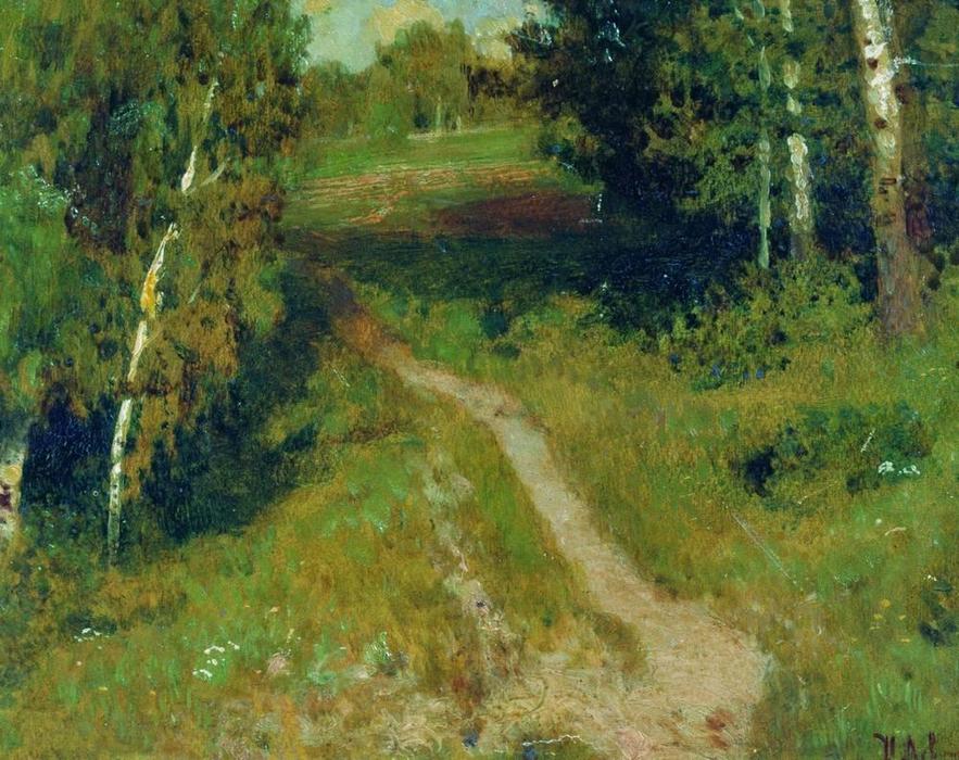 WikiOO.org - Encyclopedia of Fine Arts - Maleri, Artwork Isaak Ilyich Levitan - A birch grove