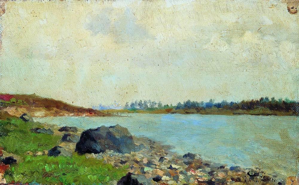 Wikioo.org - The Encyclopedia of Fine Arts - Painting, Artwork by Isaak Ilyich Levitan - At Moscow-river