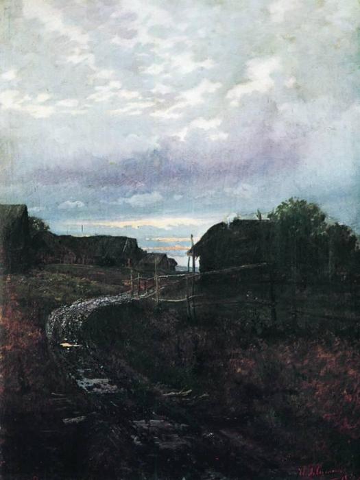 WikiOO.org - Encyclopedia of Fine Arts - Maleri, Artwork Isaak Ilyich Levitan - Evening
