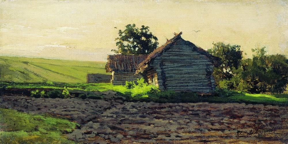 Wikioo.org - The Encyclopedia of Fine Arts - Painting, Artwork by Isaak Ilyich Levitan - Village Savvinskaya near Zvenigorod
