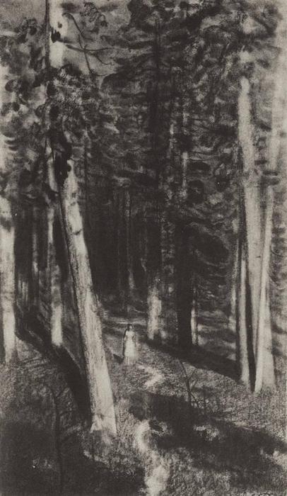 WikiOO.org - Encyclopedia of Fine Arts - Maľba, Artwork Isaak Ilyich Levitan - In the forest