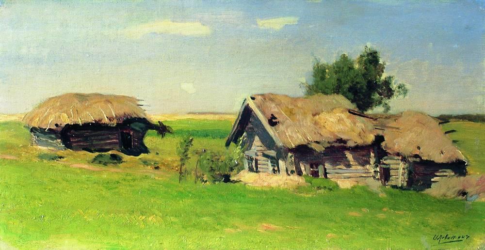 Wikioo.org - The Encyclopedia of Fine Arts - Painting, Artwork by Isaak Ilyich Levitan - Landscape with isbas