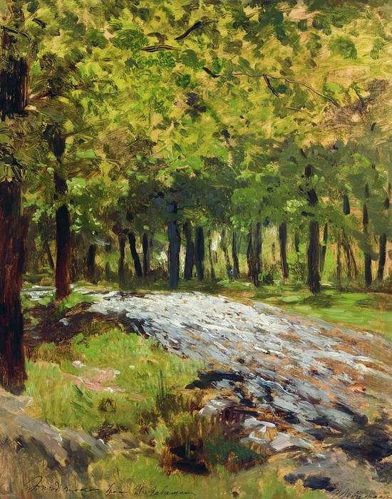 Wikioo.org - The Encyclopedia of Fine Arts - Painting, Artwork by Isaak Ilyich Levitan - Path in the forest