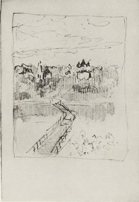 WikiOO.org - Енциклопедия за изящни изкуства - Живопис, Произведения на изкуството Isaak Ilyich Levitan - Quiet cloister