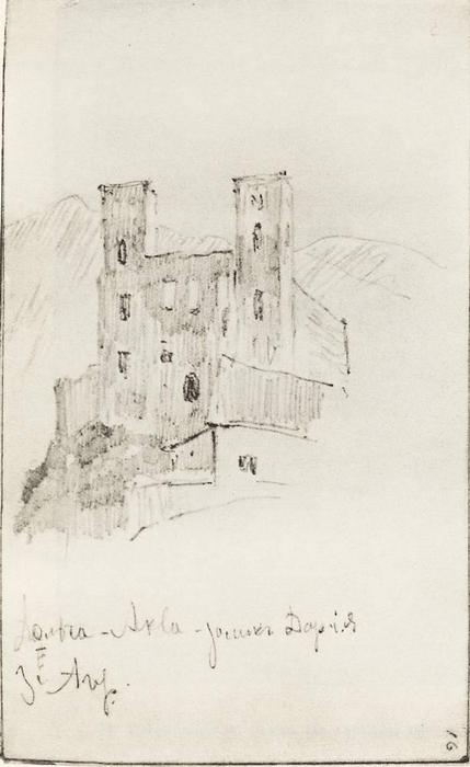 WikiOO.org - Енциклопедія образотворчого мистецтва - Живопис, Картини
 Isaak Ilyich Levitan - Ruins of castle Doria