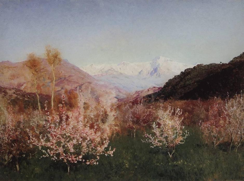 Wikioo.org – La Enciclopedia de las Bellas Artes - Pintura, Obras de arte de Isaak Ilyich Levitan - primavera in Italia