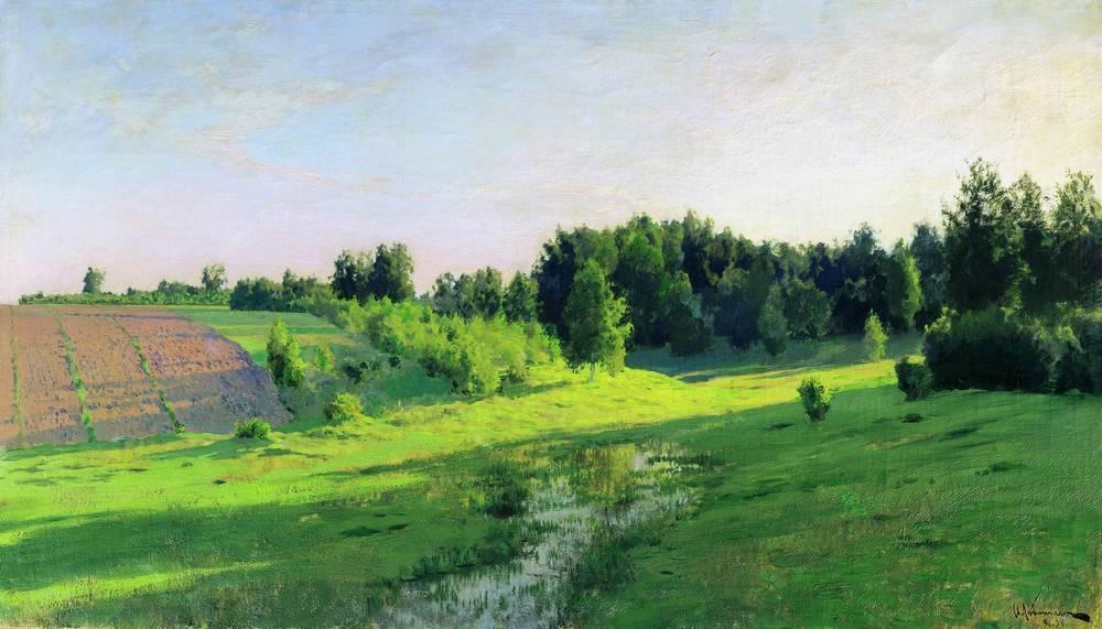 Wikioo.org - The Encyclopedia of Fine Arts - Painting, Artwork by Isaak Ilyich Levitan - Evening shadows