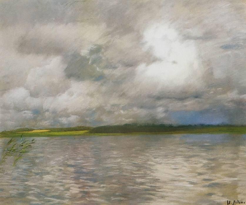 WikiOO.org - Encyclopedia of Fine Arts - Målning, konstverk Isaak Ilyich Levitan - Cloudy Day.