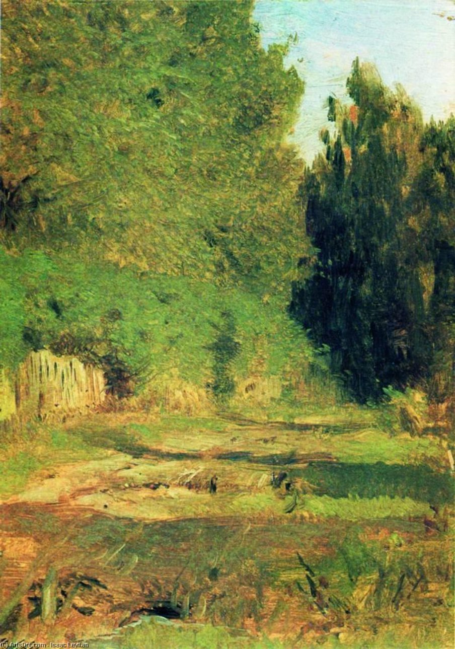 WikiOO.org - אנציקלופדיה לאמנויות יפות - ציור, יצירות אמנות Isaak Ilyich Levitan - Near the grove