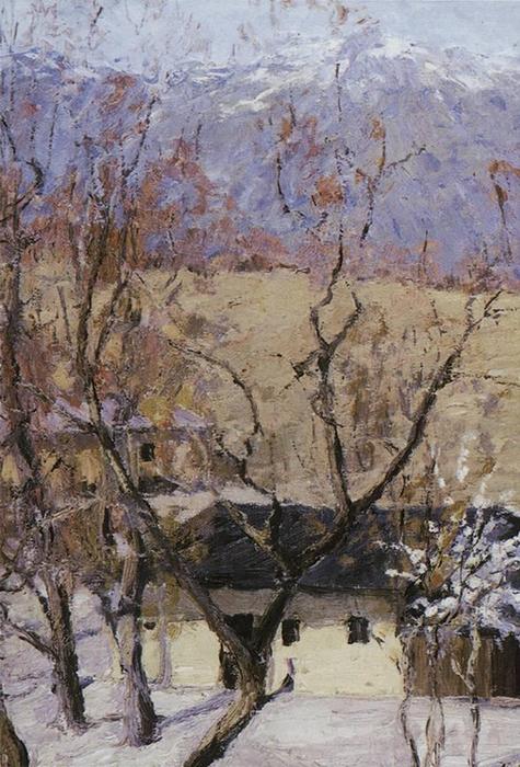 WikiOO.org - Encyclopedia of Fine Arts - Malba, Artwork Isaak Ilyich Levitan - Crimea in winter
