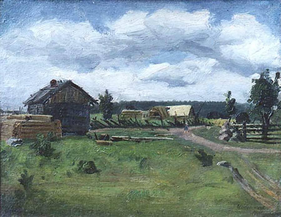 Wikioo.org - The Encyclopedia of Fine Arts - Painting, Artwork by Isaak Ilyich Levitan - Gray day