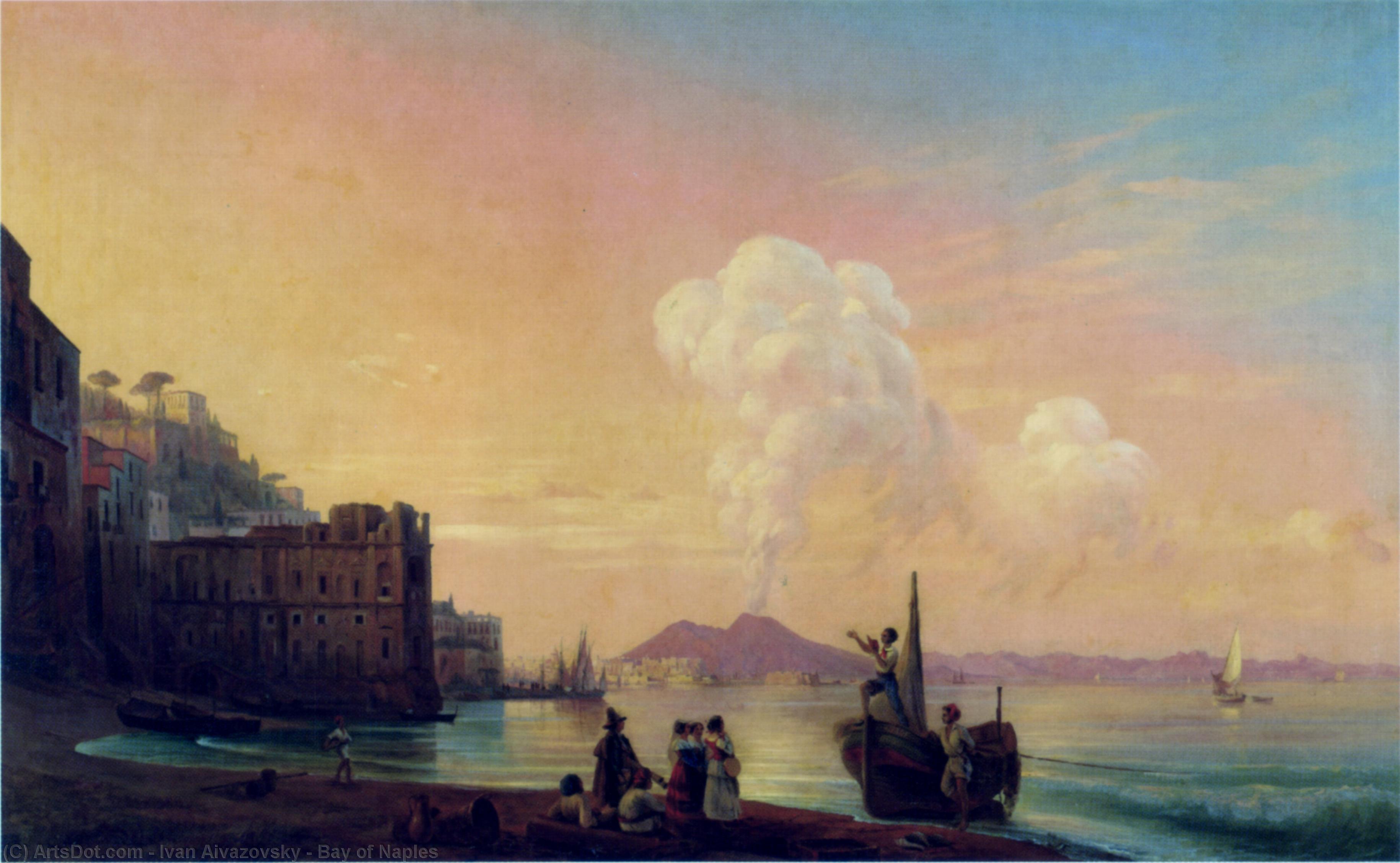 Wikioo.org – La Enciclopedia de las Bellas Artes - Pintura, Obras de arte de Ivan Aivazovsky - Bahía de Nápoles