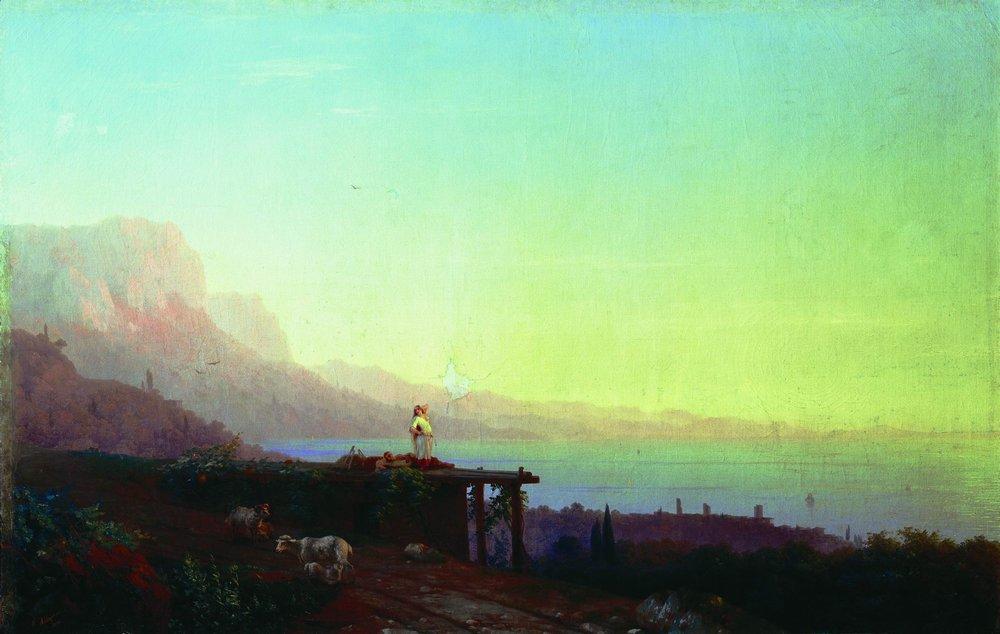 Wikioo.org - The Encyclopedia of Fine Arts - Painting, Artwork by Ivan Aivazovsky - Southern night. Crimea