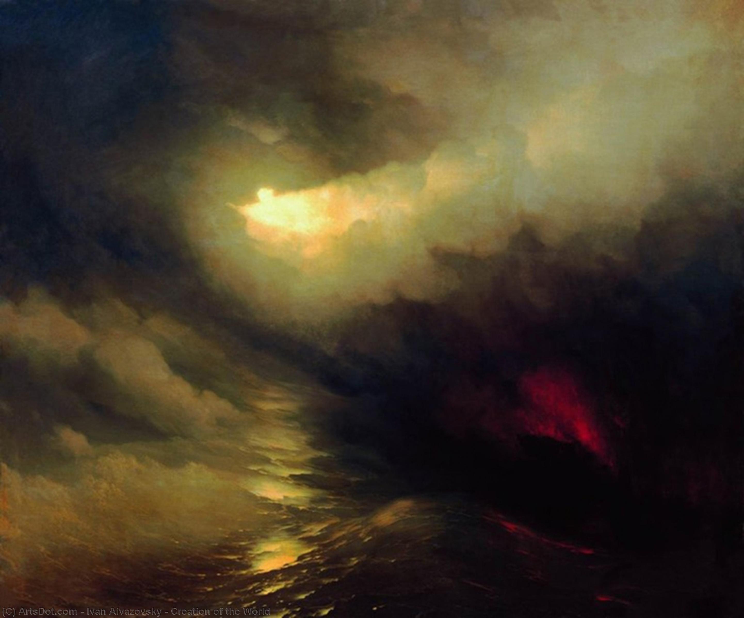 Wikioo.org – L'Enciclopedia delle Belle Arti - Pittura, Opere di Ivan Aivazovsky - creazione di il mondo