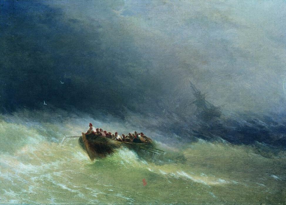 WikiOO.org - Encyclopedia of Fine Arts - Maalaus, taideteos Ivan Aivazovsky - The Shipwreck