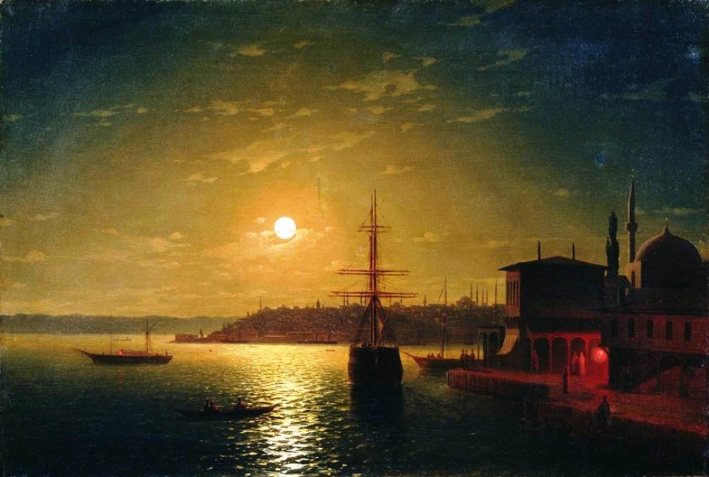 Wikioo.org - The Encyclopedia of Fine Arts - Painting, Artwork by Ivan Aivazovsky - The Bay Golden Horn